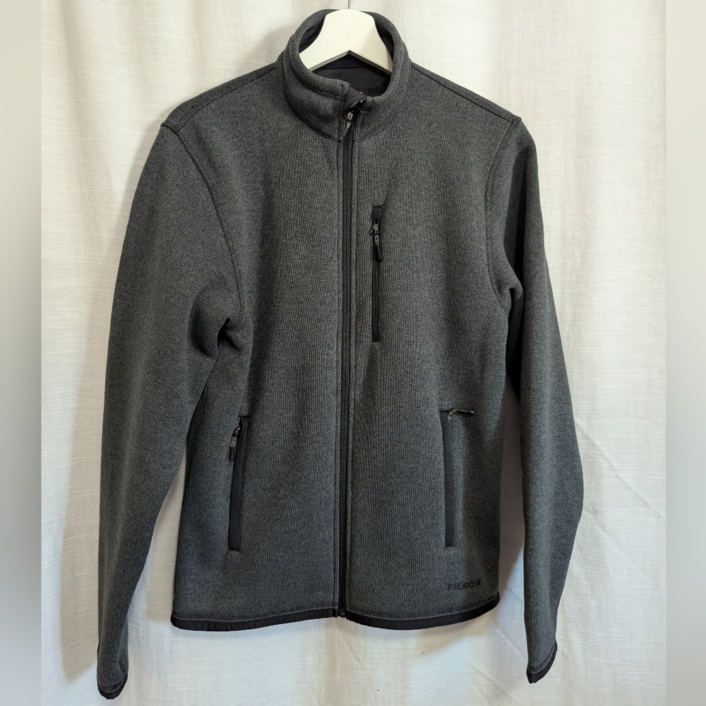 Filson Men's Polartec Ridgeway Grey Fleece Zip Up XS Full Zip